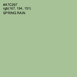 #A7C297 - Spring Rain Color Image